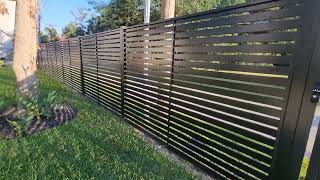 Custom aluminium gate and fence slat design call for a free quote Houston tx