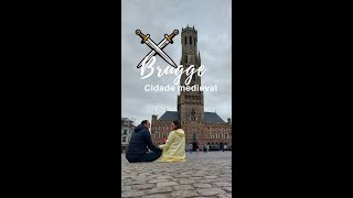 Bruges, Bélgica | A Cidade Mais Linda da Bélgica em Menos de 1 Minuto | Cidade Medieval na Bélgica!!