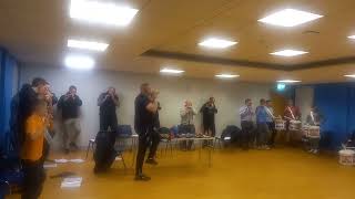 The Billy Boys flute band...practice night....Chicken Tikka