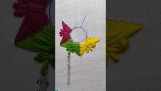 Hand embroidery butterfly design/hand embroidery work/#gopifashion143 #embroideryfashion #viralshort