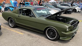 Spotted a custom supercharged 65 Mustang!