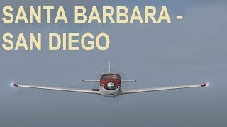 A2A Piper Comanche 250 - VFR Santa Barbara to San Diego