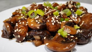 Quick & Easy Teriyaki Mushroom | Teriyaki Mushroom Recipe