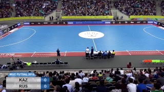 WUC FUTSAL 2018  FINAL OF THE CUP (MEN) KAZ - RUS (ALMATY ARENA)