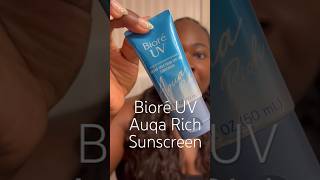 Biore UV Aqua Rich Sunscreen great for darker skin tones!