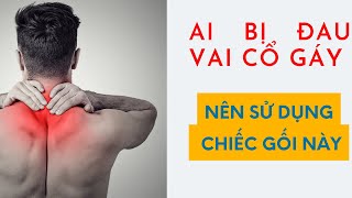 Gối đá nóng Carefit dành cho người đau mỏi vai gáy//Vikicare