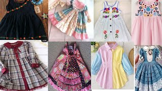 Beautifull Baby girl full sleeves winter frock 2023/baby girl new frock designs