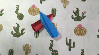 How to make an easy origami boat that can float