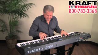 Kraft Music   Kurzweil Artis Stage Piano Demo with Chris Martirano