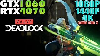 GTX 1060 - RTX 4070 ~ Valve's Deadlock (Neon Prime) | 1080P, 1440P & 4K Performance Test | FSR 2