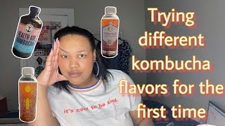 Trying New (to me) Kombucha Flavors