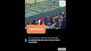 Al finalizar el encuentro, numerosos hinchas ingresaron al campo de juego