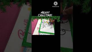 DIY Christmas Greeting Card/Easy White Paper card #viral #youtubeshorts #trending