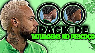 (Saiu!!) NOVO PACK DE TATUAGENS NO PESCOÇO PARA PES PPSSPP 2025 PARA TODAS AS PELES‼️🔥