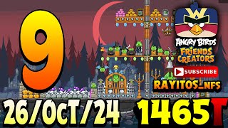 Angry Birds Friends Level 9 Tournament 1465 Highscore  POWER-UP walkthrough