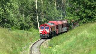 Class 66178 na linii 375 w obsłudze kopalni węgla brunatnego Sieniawa...