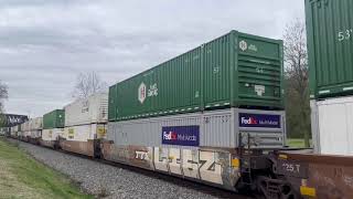 3 Norfolk Southern trains at Philipsburg, NJ plus NS 46A in Martins Creek, PA 4/17/24