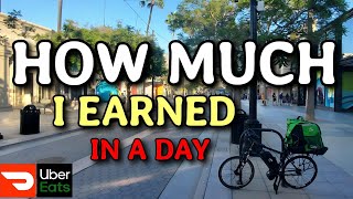 Doordash and Ubereats bike delivery. How much I make in a day. Part 1 of 2