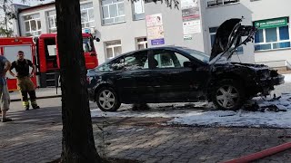 [Syrena][Trąby] Wyjazd alarmowy 529[L]01 i przejazd 521[L]27 razem z policją do pożaru auta