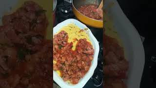 Creme de milho com ragu de linguiça #viral #receita