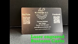 Business cards made on my new laser!