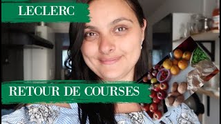 RETOUR DE COURSES] ▶ LECLERC + PRIMEUR / AVEC PRIX ET MENU DE LA SEMAINE (AOUT 2020)