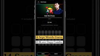 14 sept Word Guess Combo | BLove Dapp words combo