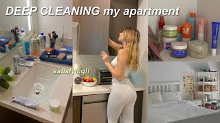 CLEANING MY APARTMENT *aesthetic & satisfying*