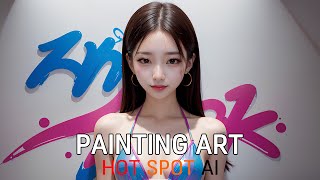 AI Art Lookbook 4K | Живопись | Показ мод купальников бикини | ИИ Красавица Девушка