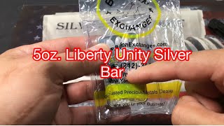 5oz Unity Silver Bar: what a Beautiful Bar ​⁠: @Bullionexchanges