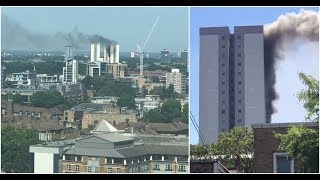 Huge fire breaks out in tower block in East London