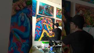 Proses berkarya #painting #painting #artist #art