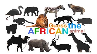 GUESS THE ANIMAL SOUND GAME - AFRICAN ANIMALS