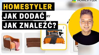 Homestyler - Jak dodawać modele i szukać po zdjęciu