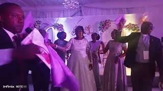 Disan Kato and The Vessels band make the Bishop of South Ankole dance on his marriage Anniversary