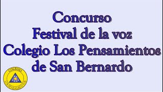 Concuso Festival de voz Online: Máximo Avendaño 1°B.