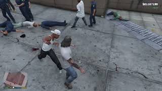 GTA V Epic npc fight