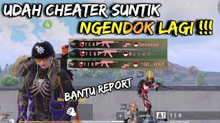 PAKE CHEATER SUNTIK KOK NGENDOK ??? SEKALIAN RATAKAN 1 ERANGEL BOS !!! BANTU REPORT -PUBG MOBILE