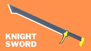 Simple Paper knight sword craft #shorts