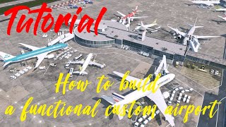 Cities : Skylines - Tutorial - How to build a functional custom airport - Step by step.