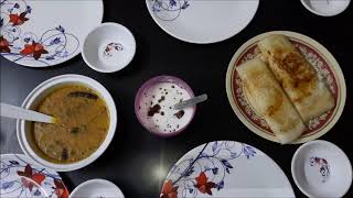 Masala Dosa with Sambar and Coconut chutney prep. at Home. Recipe. My Home Cooking Evening Snacks.