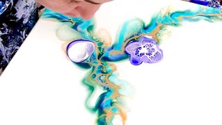 #362 How To Create A Gorgeous Layered Fluid Art Bloom!