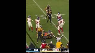 George Pickens from the Top rope Steelers vs Giants #nfl #shorts #nflhighlights #steelers