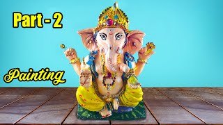 How to Paint  Ganesha with Fabric colours | Part - 2