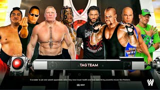 Team Brock Lesnar Vs His Biggest Rivals - Tag Team Match At WrestleMania | WWE 2k24