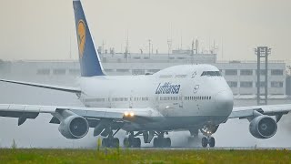 SPECTACULAR RAIN PLANESPOTTING AT FRANKFURT AIRPORT - 40 Mins of Pure Aviation [B777/B747/A350/A380]