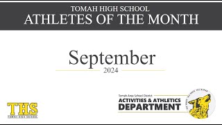 TASD Athletes of the Month September 2024