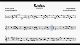 Rondeau Abdelazer Partitura de Trompeta y Fliscorno en Si menor