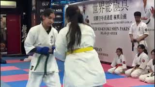 Empowerment Through Achievement: Female Belt Promotion Test#youtube #fullcontact #kyokushin#belttest