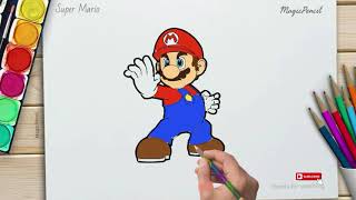 How to draw Super Mario easy